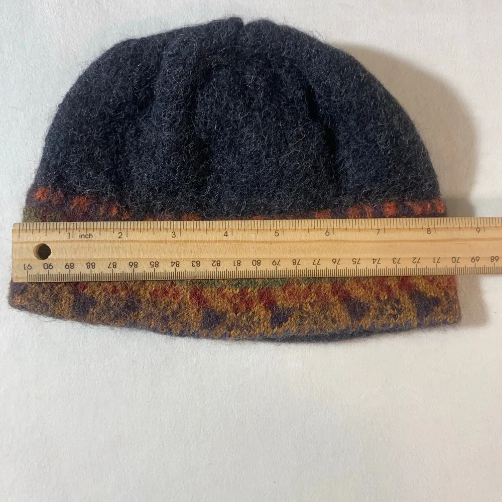 Kids Alpaca Knit Beanie Winter Hat Multicolor Waliki Made in Bolivia